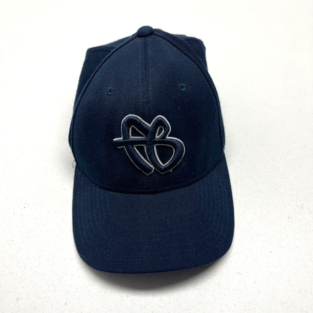 Vintage Fubu Hat Adult Size blue Snapback Cap Embroidered Logo Skater Y2K Rare